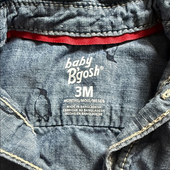 Baby B’gosh Blue Jean Baby One Piece with Penguin pattern - Picture 4 of 5